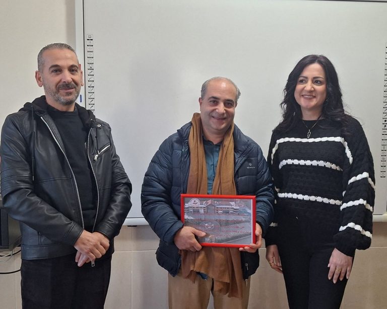 تكريم الفنان غاندي بو ذياب في المدرسة اللبنانية العالمية في راشيا