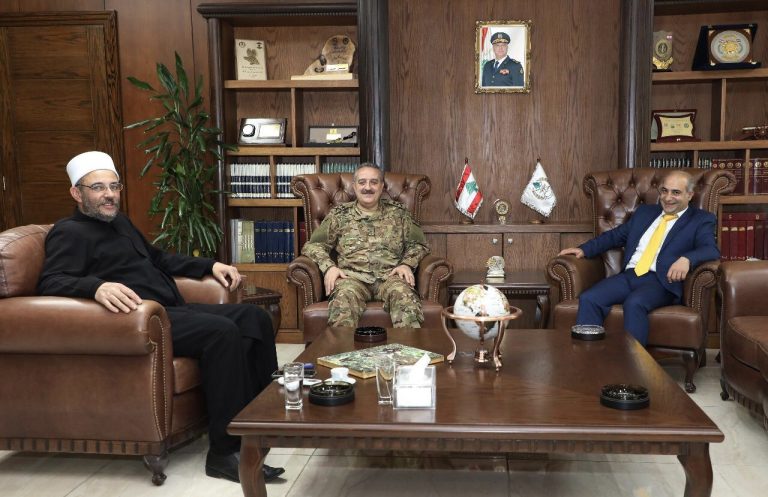 ‎لوحة زيتية من غاندي للجيش اللبناني